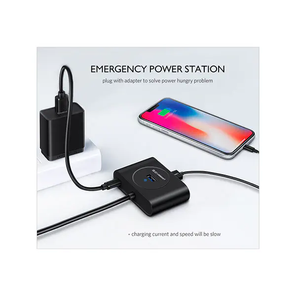 UGREEN CR113 (20291) 4-in-1 USB 3.0 Hub - 1M